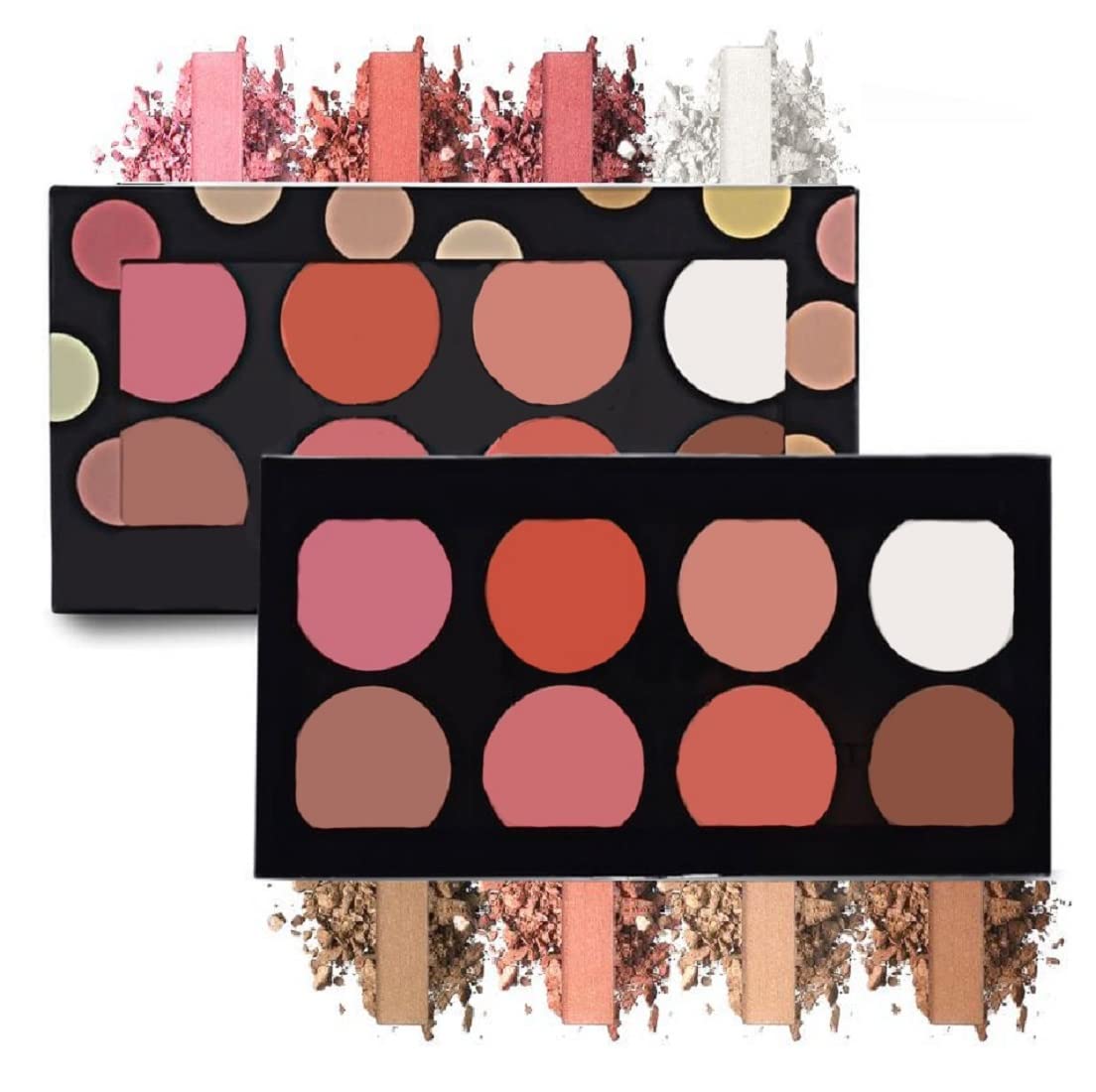 Buy Facejewel Matte blusher with highlighter and contour palette