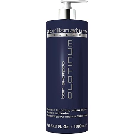 Amazon Com Abril Et Nature Bain Shampoo Platinum Purple Toning Shampoo 33 8 Fl Oz Para Tonificar El Cabello Gris O Blanqueado Queratina Para El Cabello Productos Para