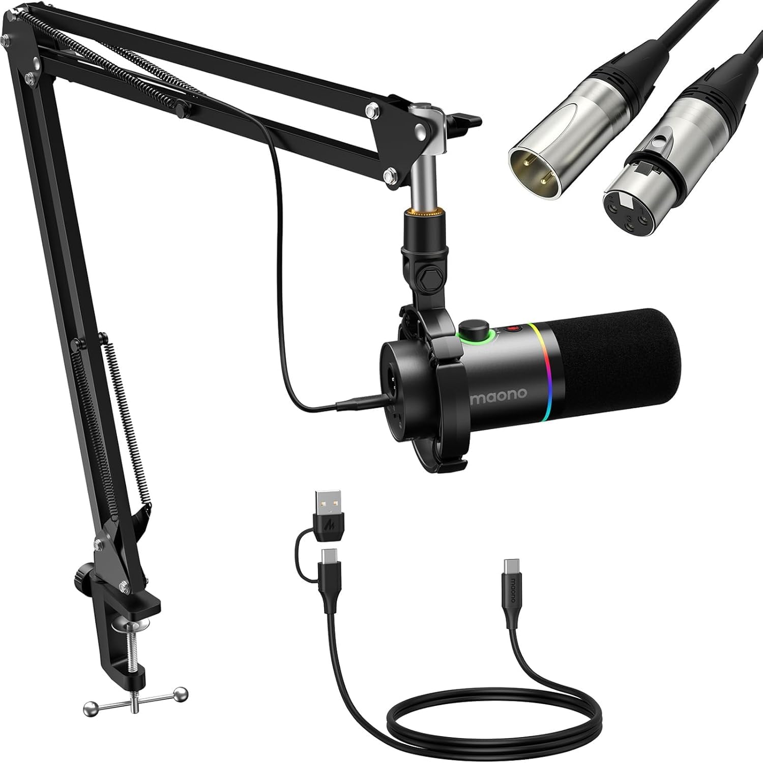Amazon.com: MAONO XLR/USB Dynamic Microphone Kit(PD200XS+XLR
