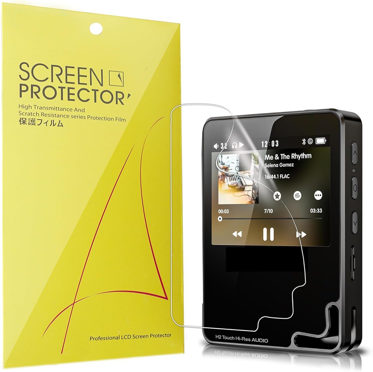 Blueshaweu Compatible for HIFI WALKER H2 Touch Screen Protector, [6 Pack] Full Coverage TPU Clear Film Compatible for HIFI WALKER H2, H2 Touch MP3 Player (6 Pack-for H2 Touch)