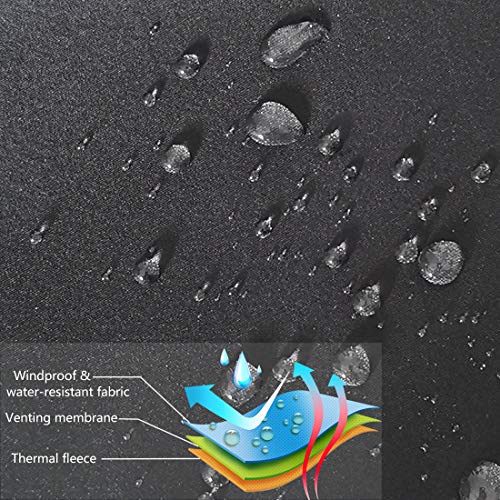 image for MAXTREE Men's Windproof Thermal Fleece Pants for Cycling Running Outdo