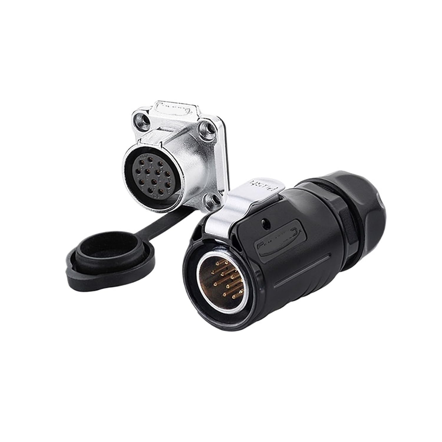 LP-20 Industrial Aviation Socket 12-core 5-Hole 5A Power Signal Connector(Flange Female seat)