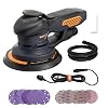 MAXXT Brushless Orbital Sanders for 6inch,Electric 10000 RPM Random Orbital Sander with 10PCS Sandpapers 6 Variable Speed Sander for Wood Sanding Polishing