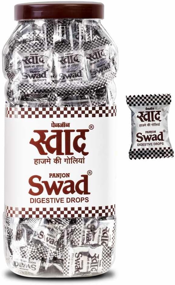 Swad Candy Jar | Ayurvedic, Authentic & Khatti Mithi Toffee (Regular),200 Jar