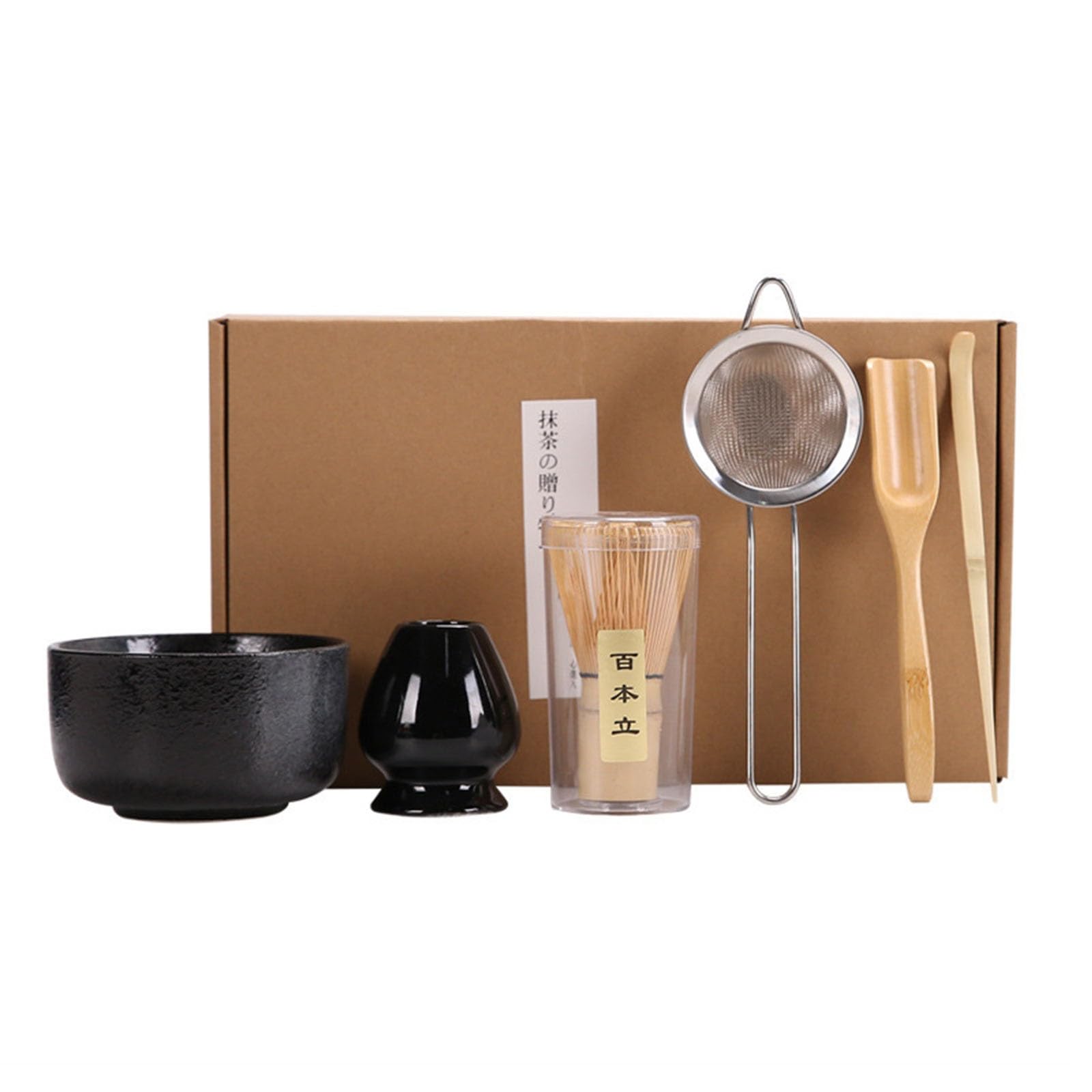 6 Szt Zestaw Do Herbaty Matcha, Trzepaczka Matcha, Matcha Miska, Tradycyjna łyżka, łyżeczka Do Herbaty, Przesiewacz, Uchwyt Na Trzepaczkę, Matcha Zestaw (Material : A)