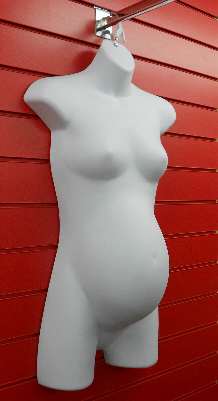 D.I.L Hanging Female PREGNANT Mannequin TORSO BODY FORM DISPLAY BUST white