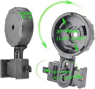 Gosky Telescope Phone Adapter Quick Aligned Cell Phone Digiscoping Adaptor Mount - Compatible with Spotting Scope Binoculars Monocular, Fit Almost All Brands of Smartphones (Big Type)