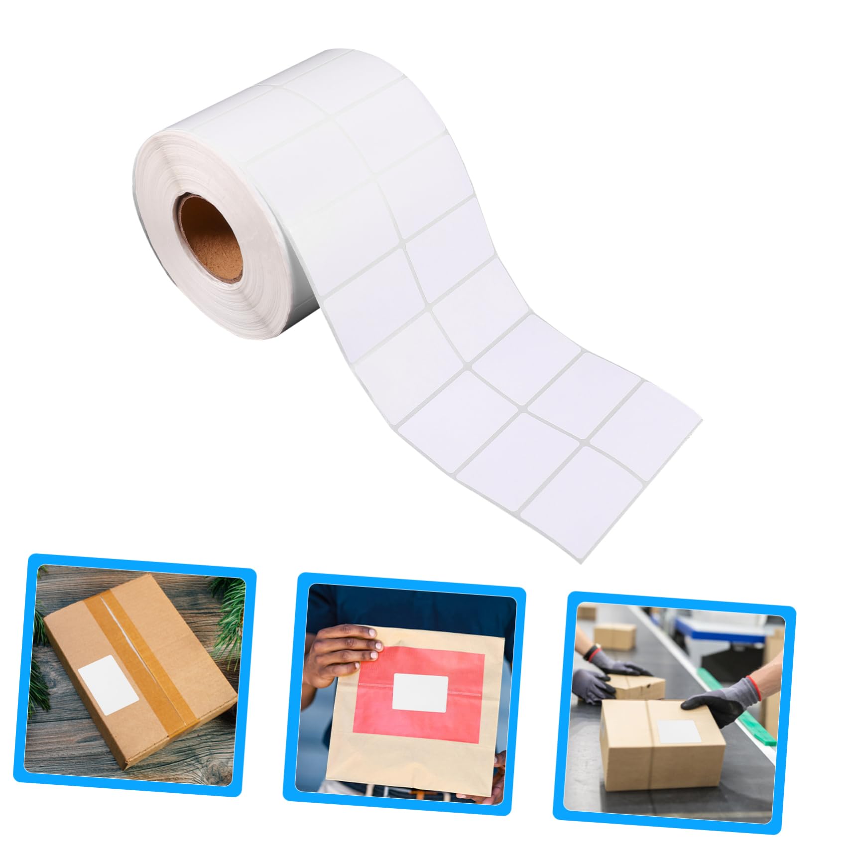 VILLCASE Etiquetas Térmicas Adhesivas para Direcciones, Rollo white 3000 Hojas