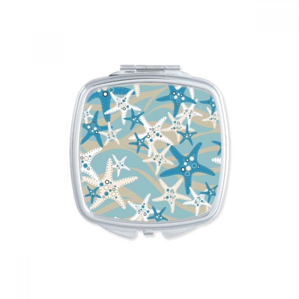 Miroir compact marine crabe miroir carré maquillage portable mignon