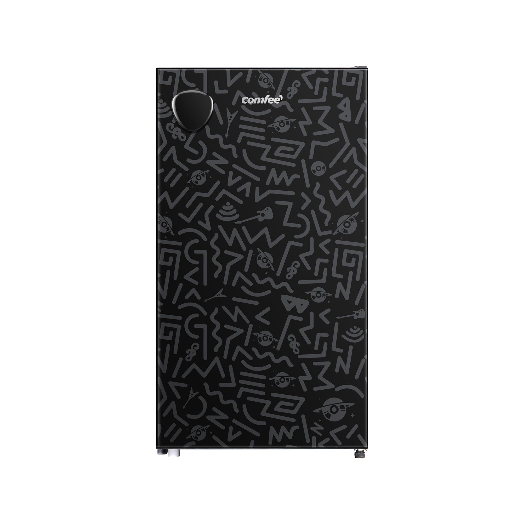 COMFEE' RCD92BF2EUY(E) Frigorifero 88L Monoporta, Maniglia Removibile | Colore Nero, Raffreddamento Rapido, Temperatura Regolabile, Compatto per Casa, Ufficio, Hotel