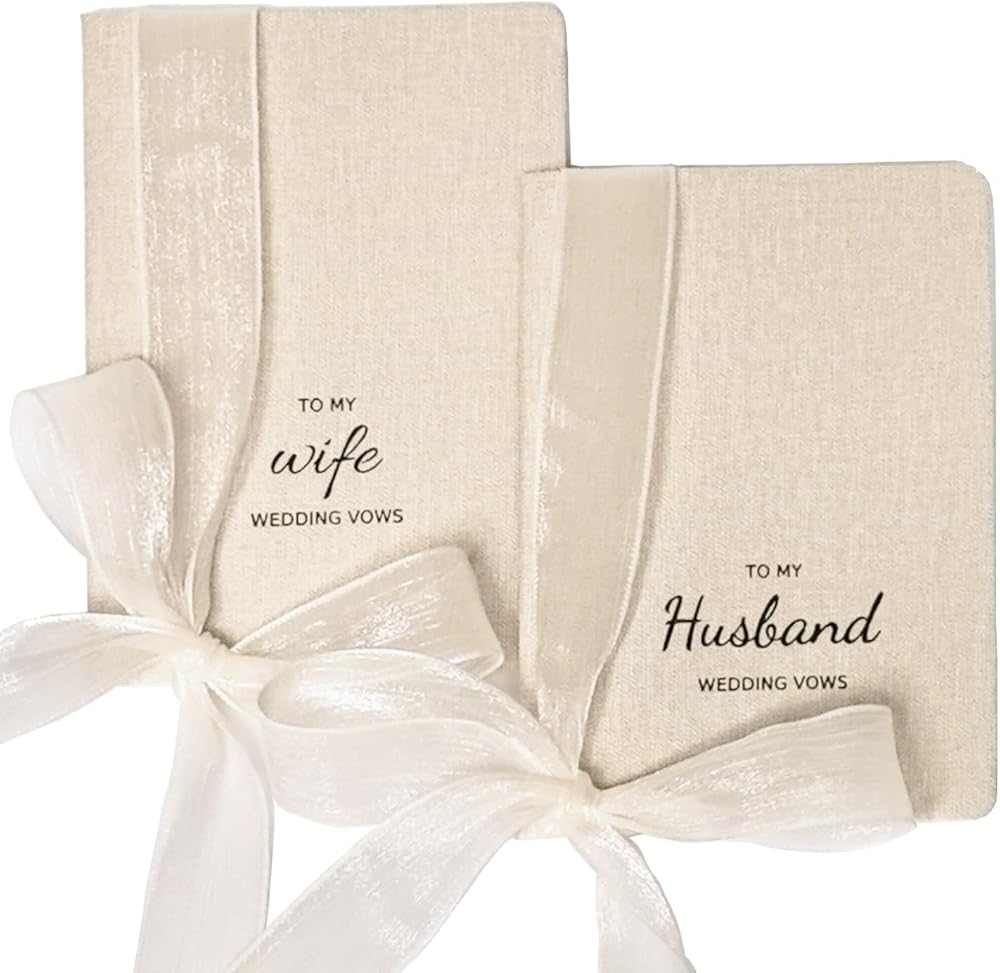 Wedding Vow Books - His and Hers Vow Book 2 Pack | Elegant Vow Books with Ribbon Bookmarks - Ceremony Essentials, Wedding Must-Haves & Wedding Gifts for the Bride & Groom — 사진 1