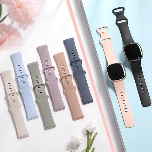 Miniatura 7 de Lerobo Compatible con correas Fitbit SenseFitbit Versa 3Fitbit Versa 4 bandas para mujerFitbit Sense 2 bandas para mujer, paquete de 8 pulseras