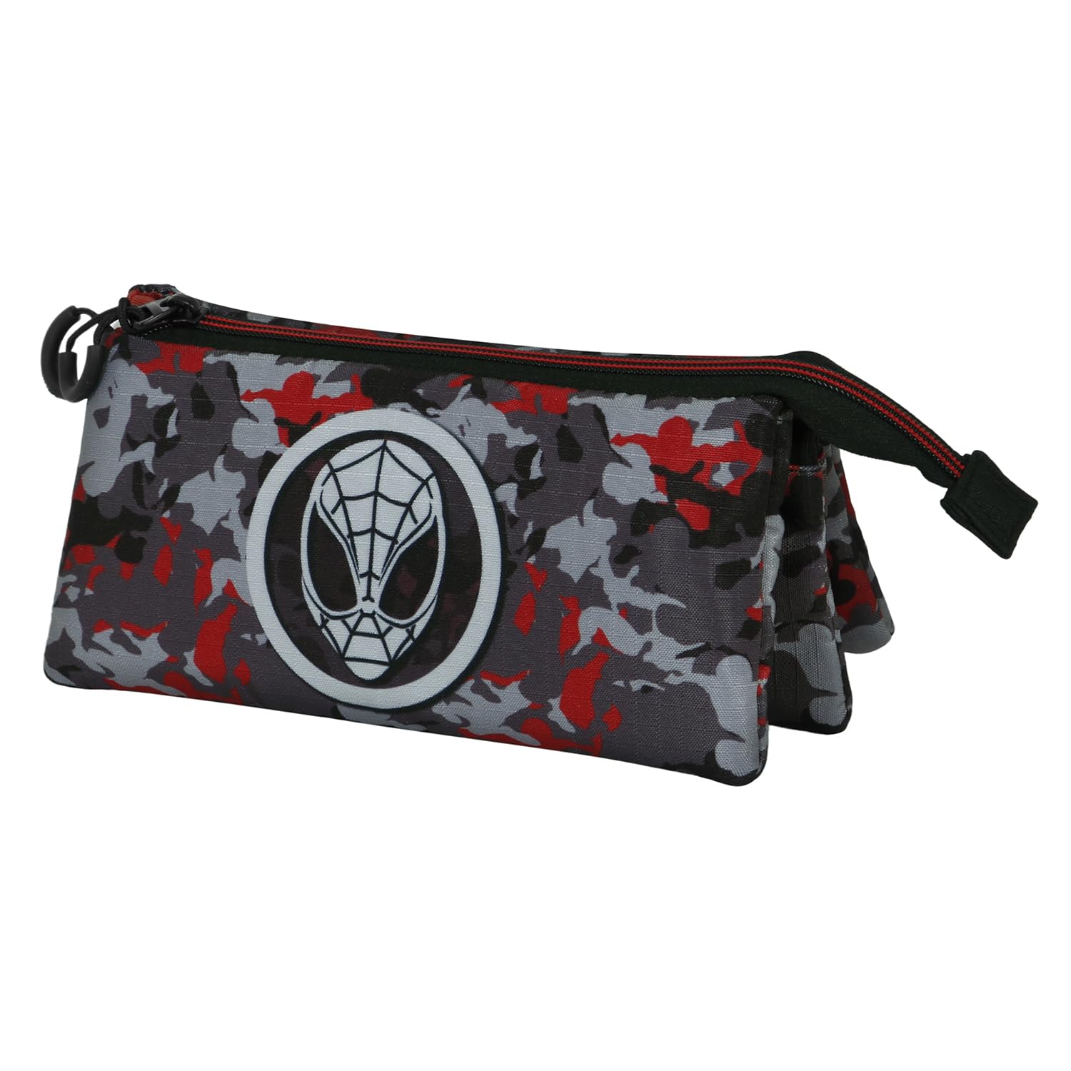 Marvel Spiderman Spidercammo-Estuche Portatodo Triple ECO, Multicolor, 23 x 11 cm