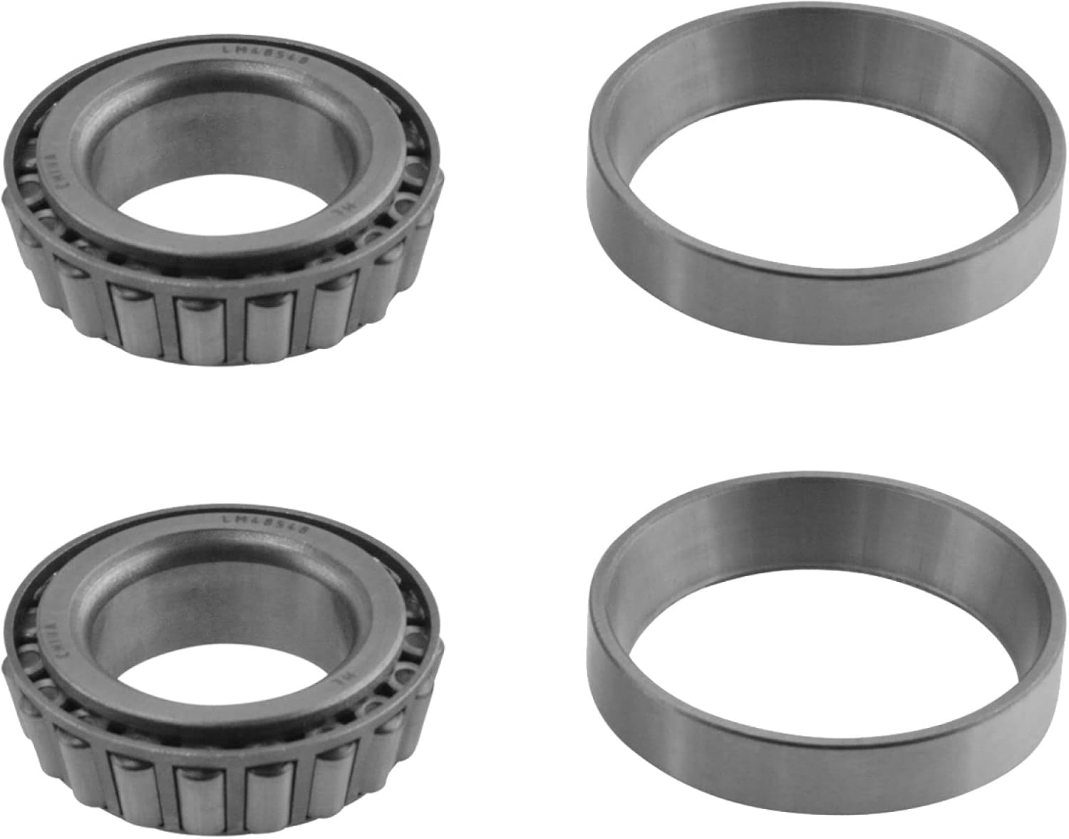 TRQ Wheel Bearing & Race Set Pair Front LH & RH Sides for Chevy GMC Ford Jeep Toyota