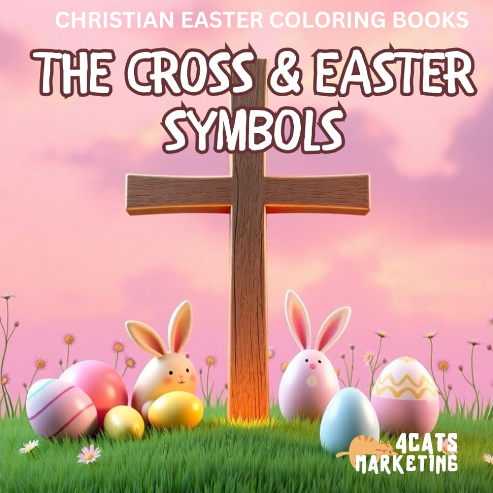 The Cross & Easter Symbols - Coloring Book for Kids, Teens and Adults with Easy and Simple Designs for Relaxation (Religious Christian Easter Coloring Books)
