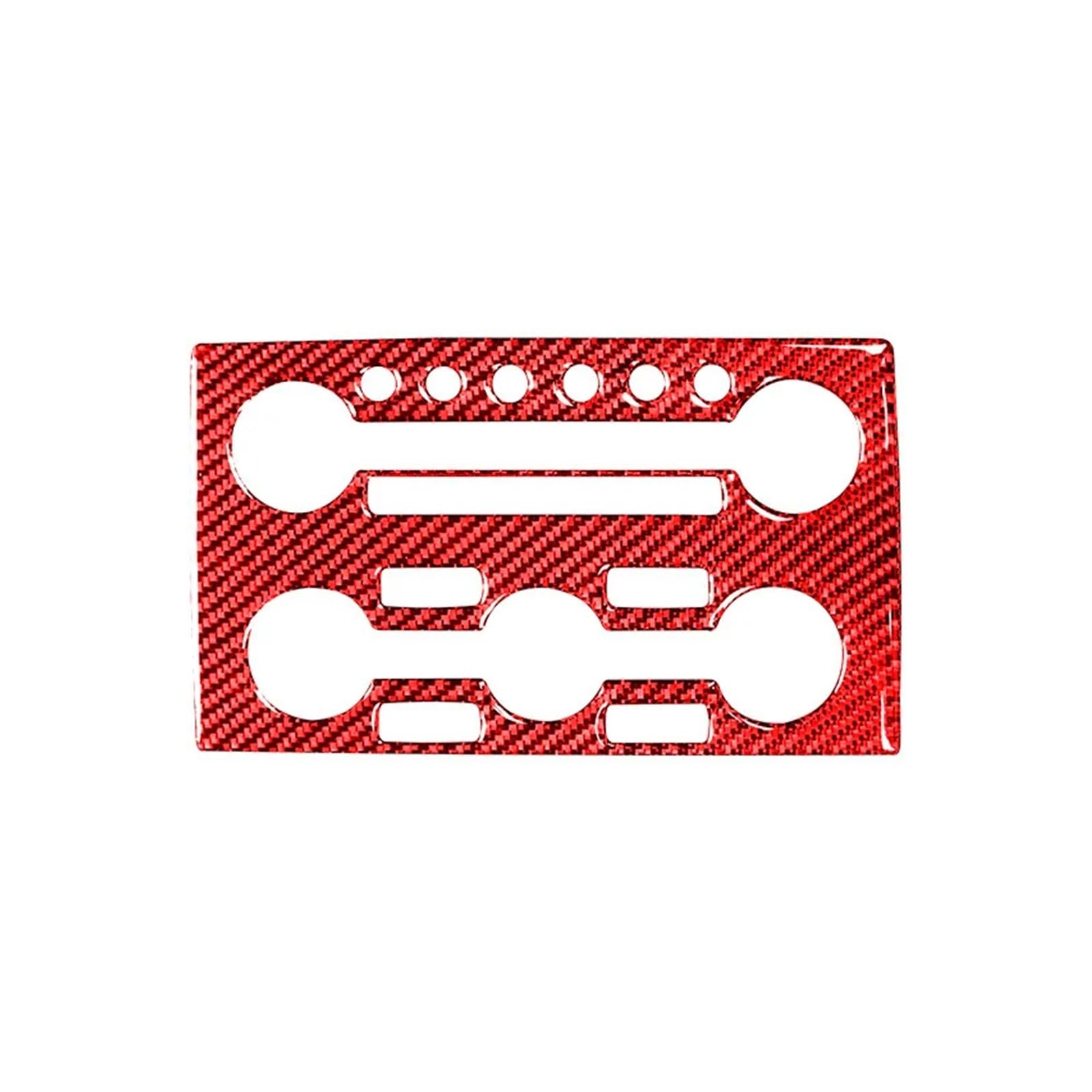 Car Multimedia Air Conditioning Control Panel Trim Cover Interior Decoration Sticker Compatible for Nissan GTR R35 2009-2015 Carbon Fiber(Type4)