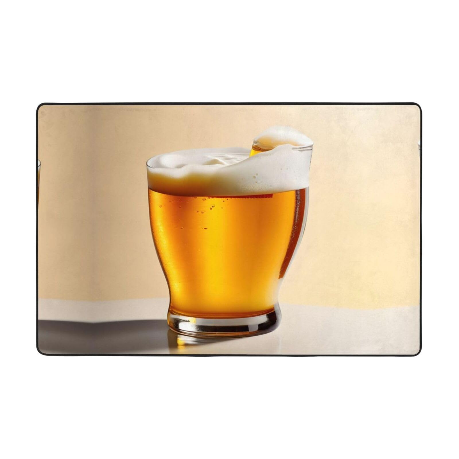 Tapis doux pour chambre à coucher style mousse de bière original