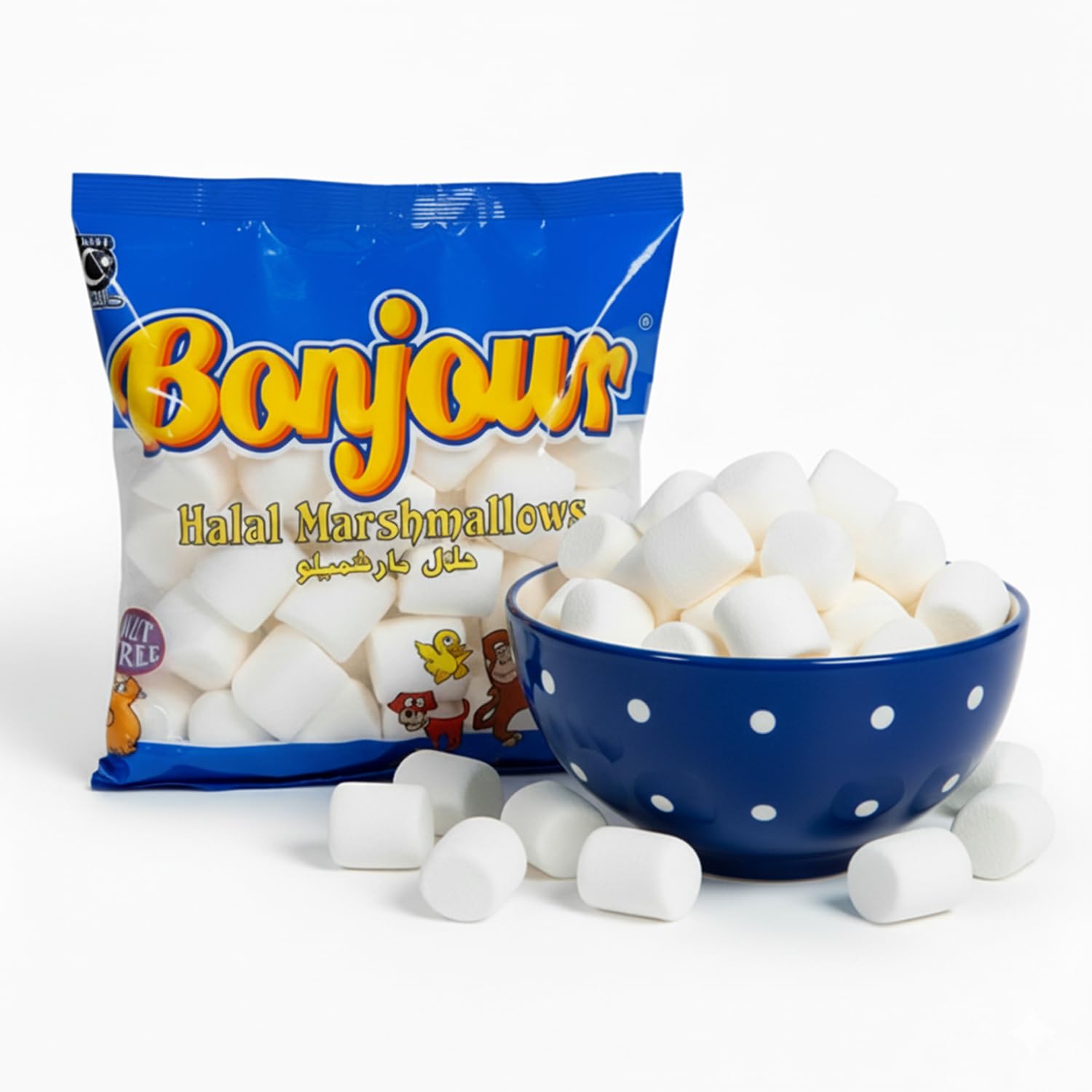 Amazon.com : Bonjour Large Marshmallows - Halal Gelatin, Low Fat