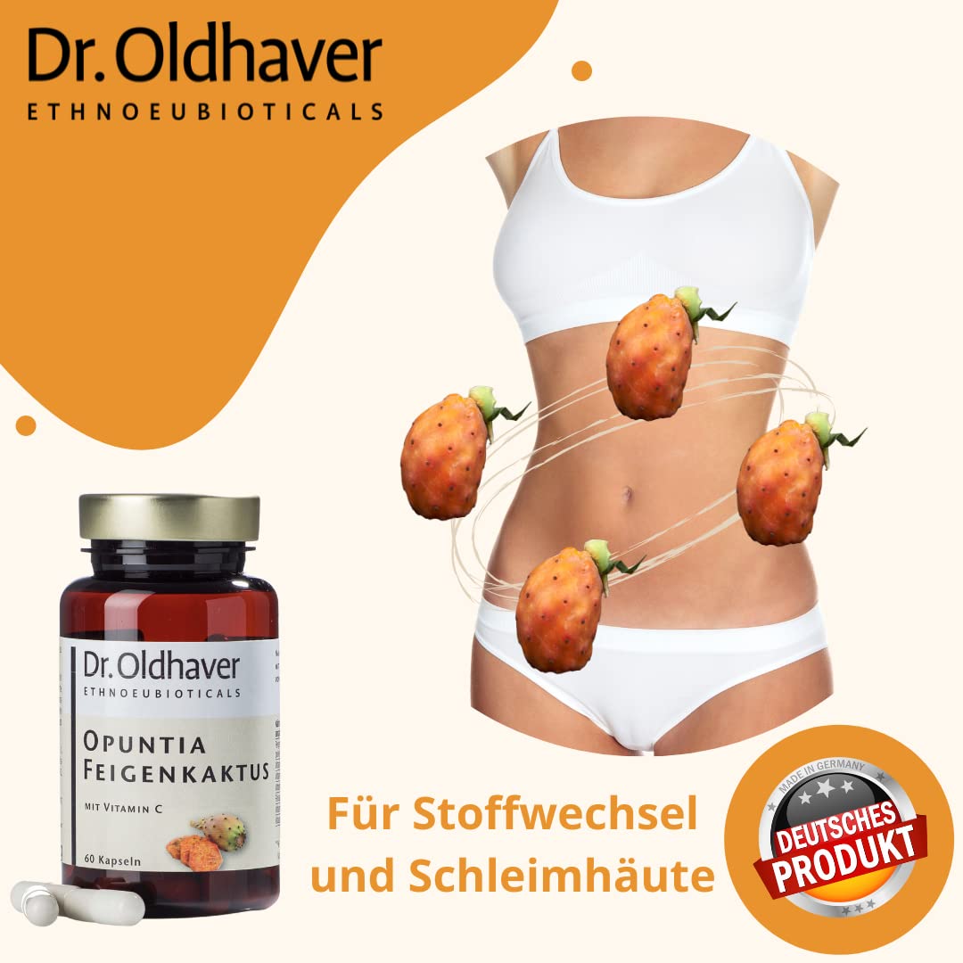 Dr. Oldhaver Opuntia Feigenkaktus Nopal (60 Kapseln) Hochwertiges  natrliches Feigenkaktuspulver (500mg pro Kapsel) mit Vitaminen, Fr Blase  & Prostata : Amazon.de: Drogerie & Krperpflege