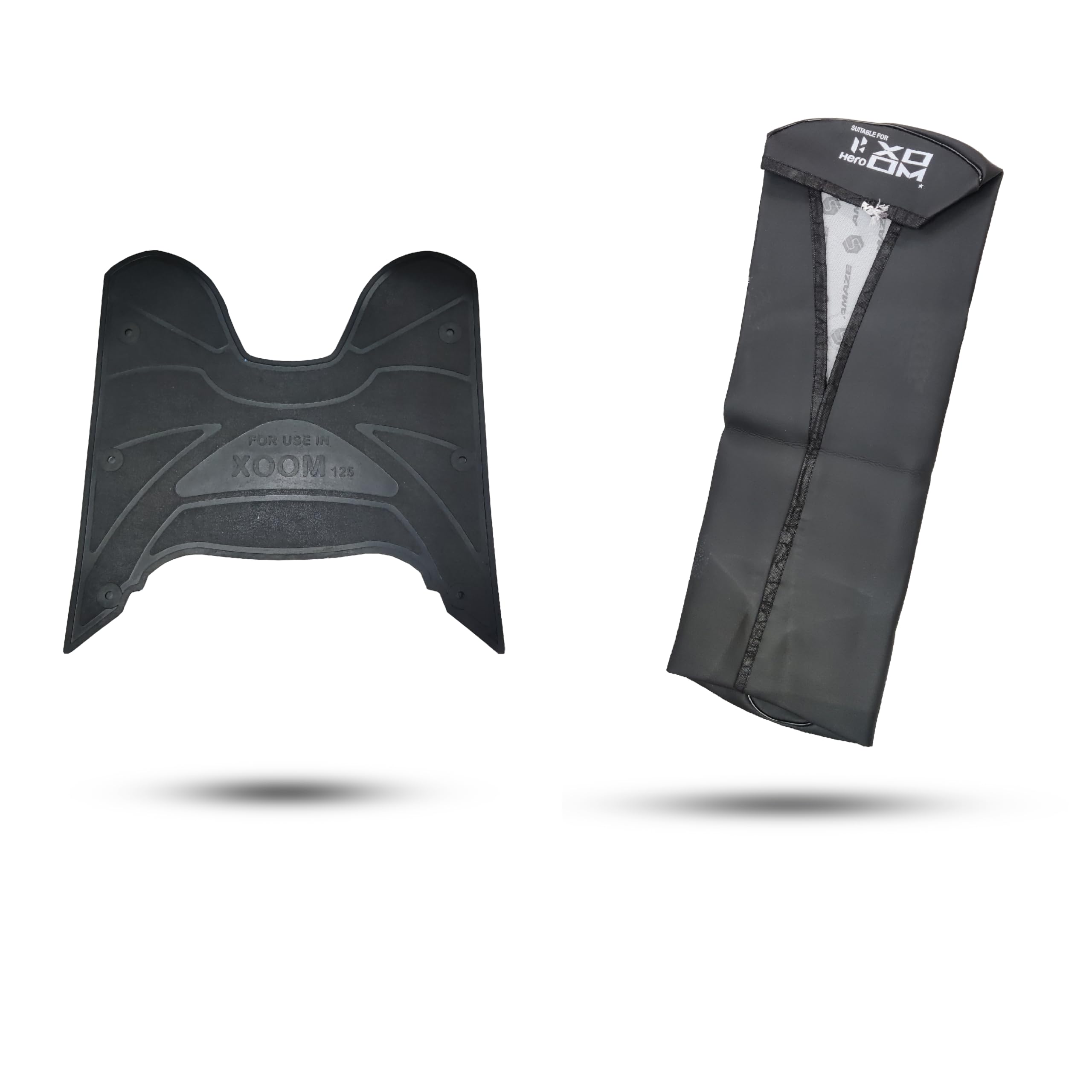 R.J.VON - Scooter Seat Cover with Footmat Black for Hero XOOM 125-image-38