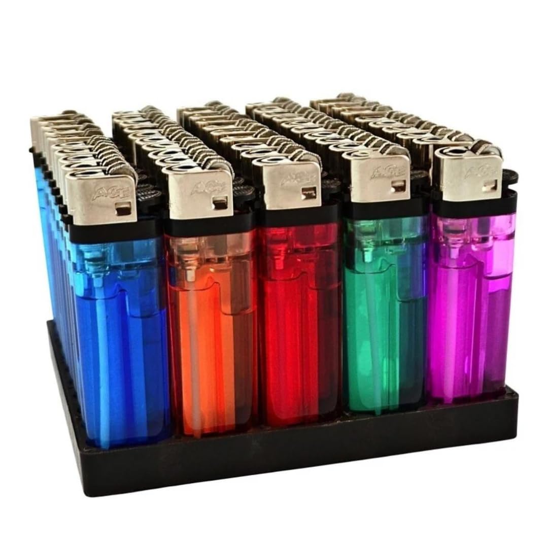 4Smoke 50x Disposable Flint Lighter Child Safe