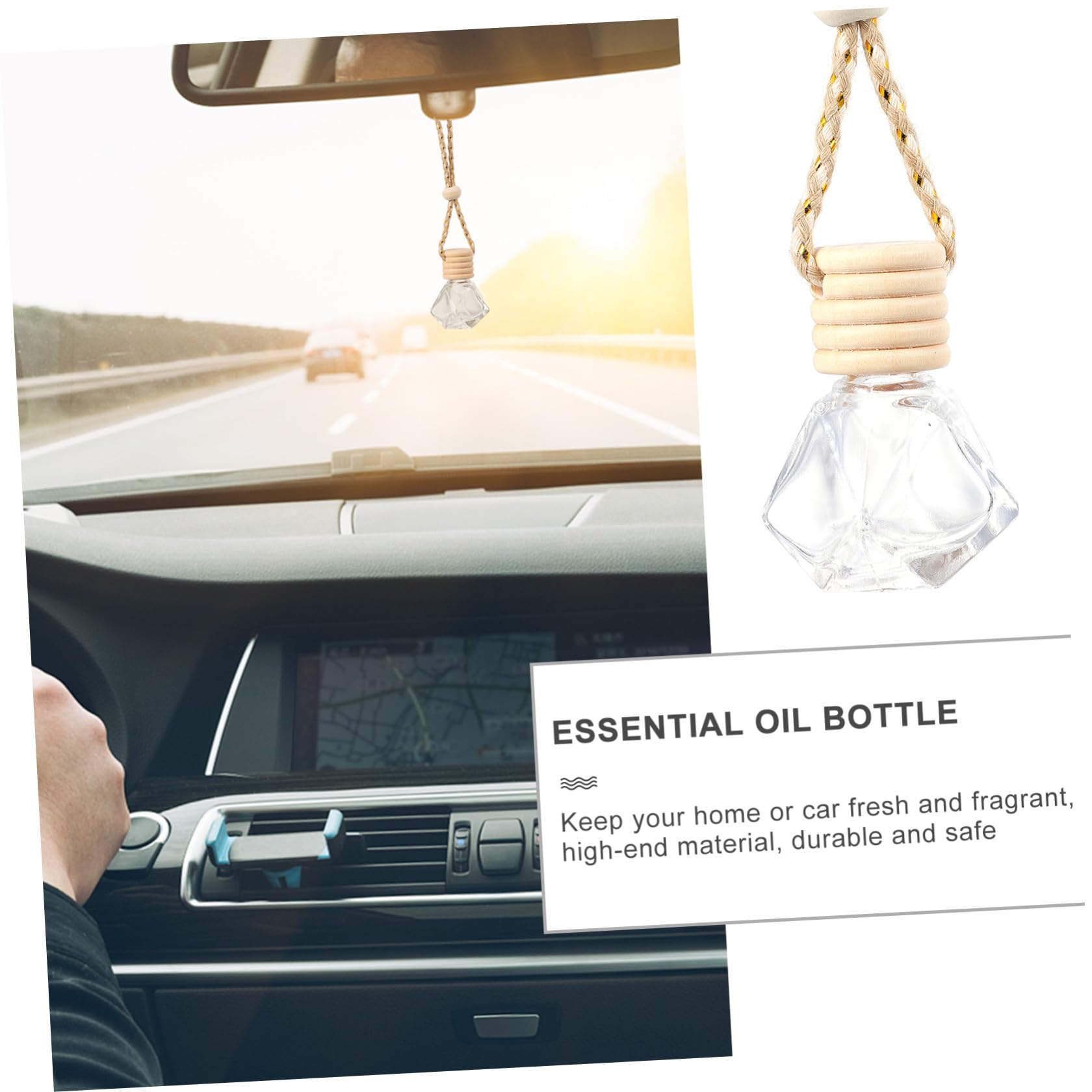 PartyKindom 54stücke Teiliges Auto Aromatherapie Flasche Hängende Duftflasche Für Langanhaltender Für Fahrzeug Zuhause Dekoratives Autozubehör Für Jeden Fahrzeugtyp
