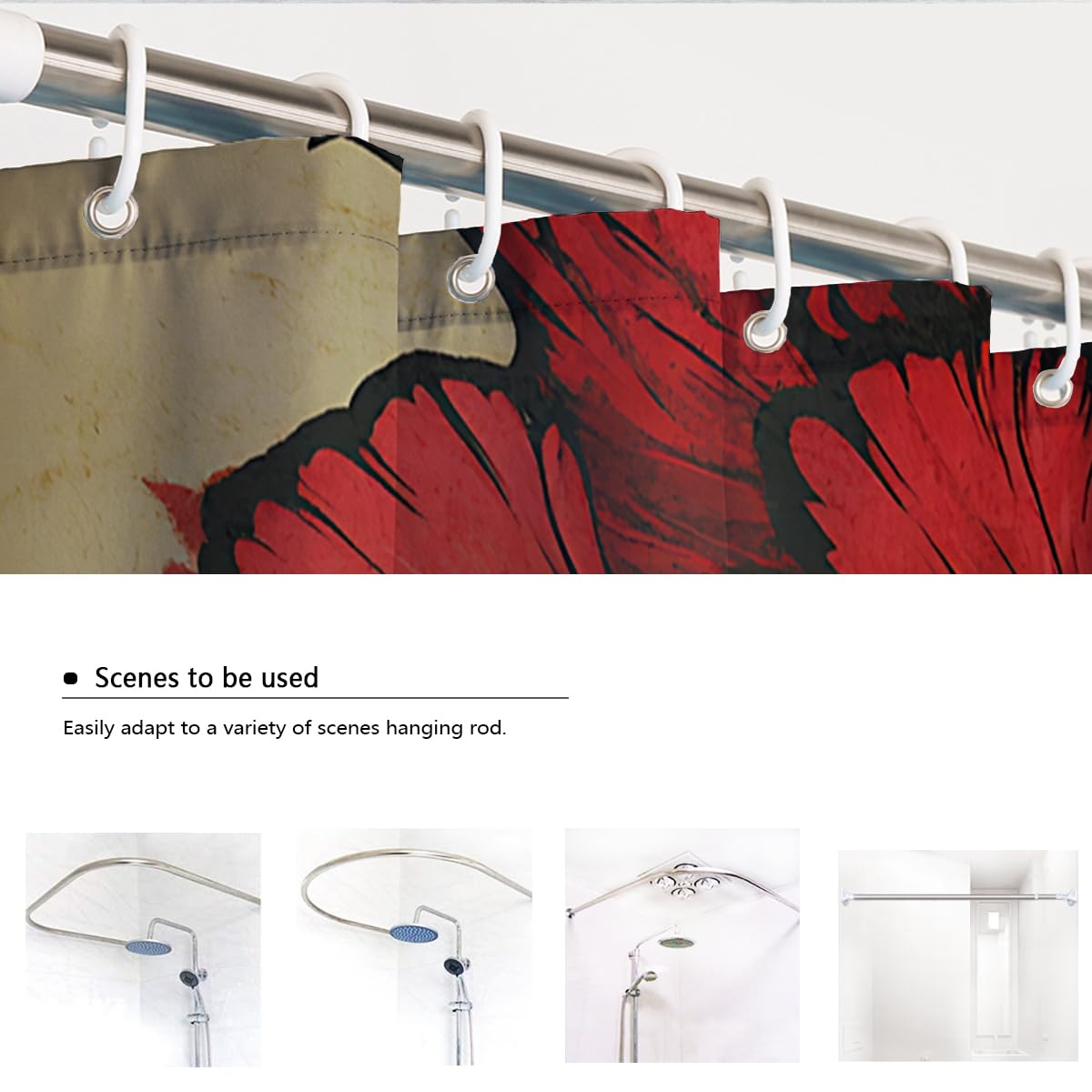 Tende Doccia Scheletro Spettrale Gotico Halloween 150x200cm