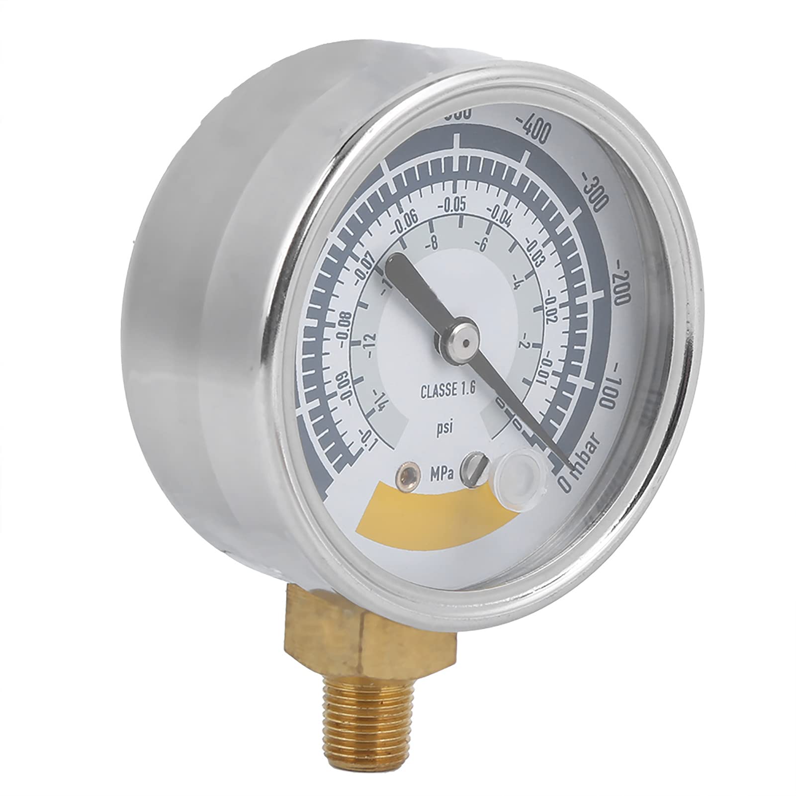 Manomètre précis 0-14 PSI, jauge de pression et jauge à vide pour pompe à vide, connecteur G1/4", outil de mesure industriel pour contrôle d'air
