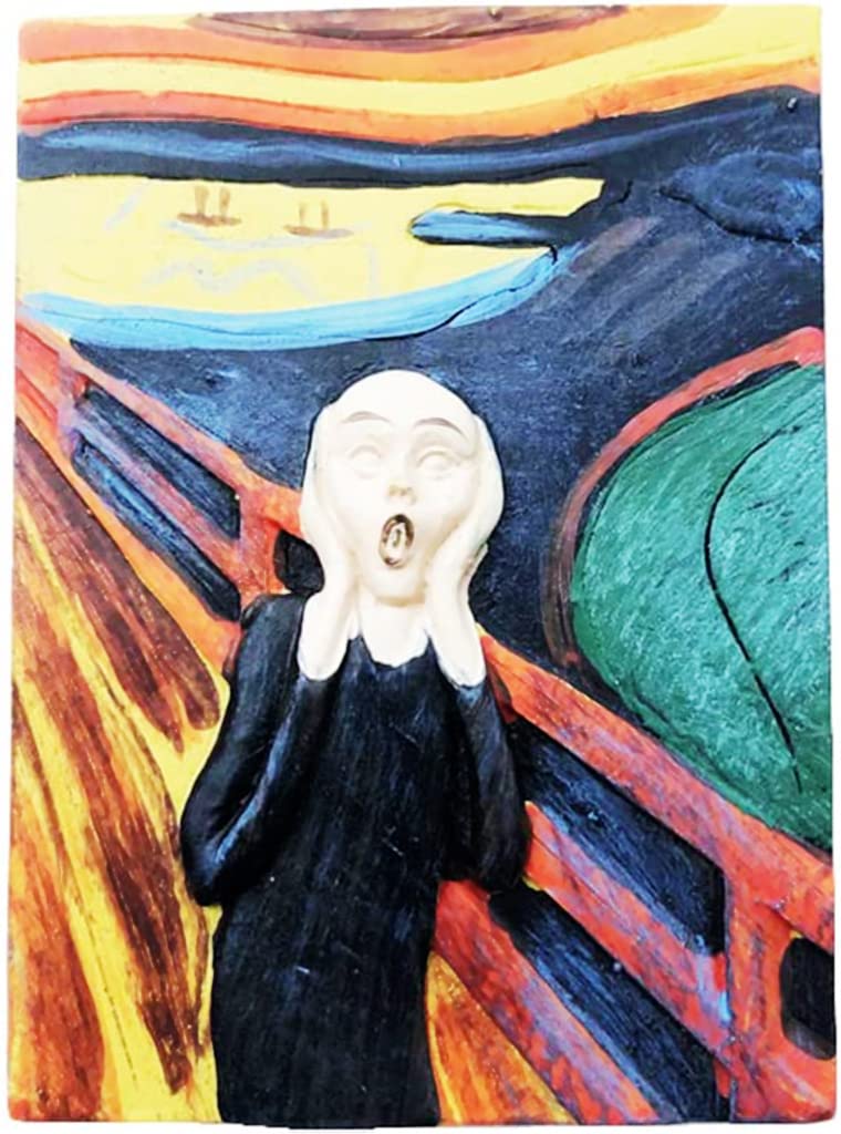 Edvard Munch Famous Painting The Scream Norway Fridge Magnet Refrigerator Magnet Decoration Magnet Sticker Souvenir Resin Crafts
