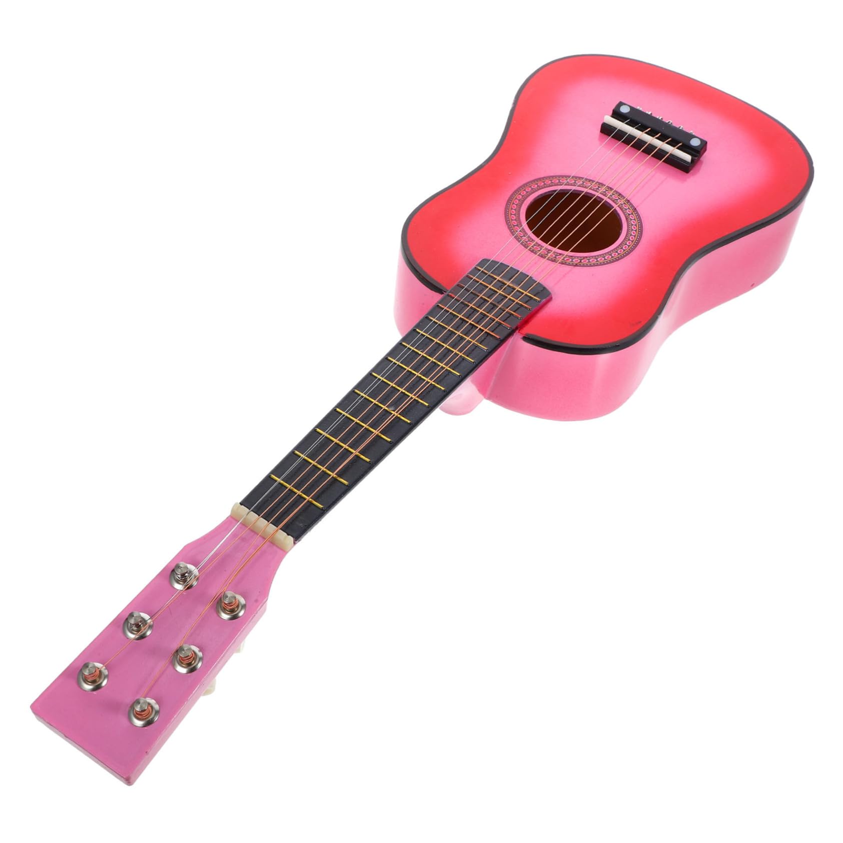 KICHOUSE Guitarra Pequeña Guitarra De Juguete Guitarra Acustica Guitarra Folklórica Guitarra Antigua Juguetes De Instrumentos Musicales Niño Guitarra De Madera Rosa Tilo Accesorios