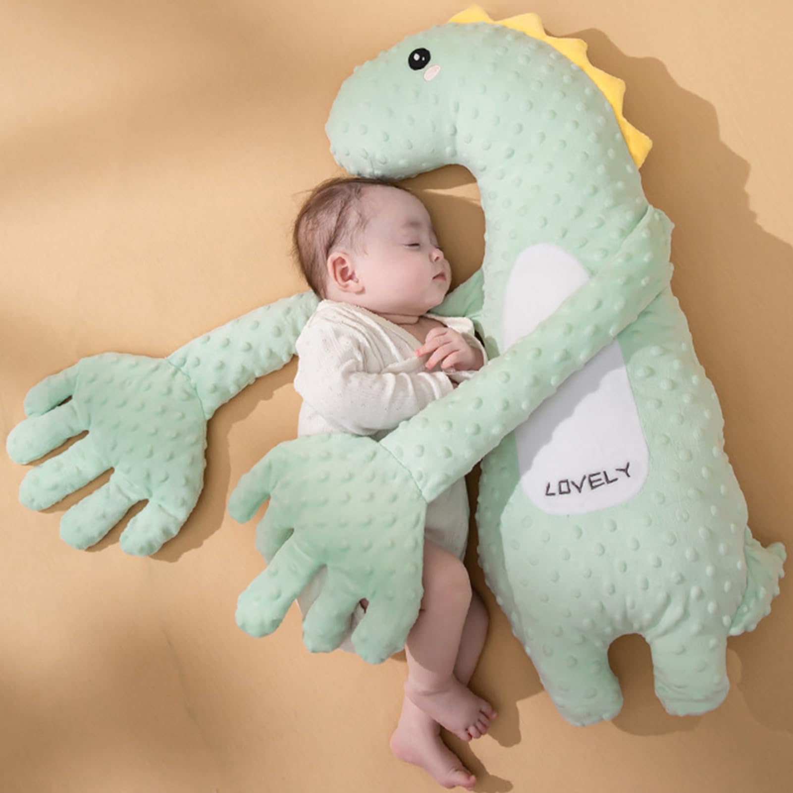 Buddy - Cuscino per dormire per bambini, palmo lenitivo del bambino, peluche elettrico per sonno, saoths, con mano di paccetto, controllo remoto, velocità regolabile per bambini, intelligente