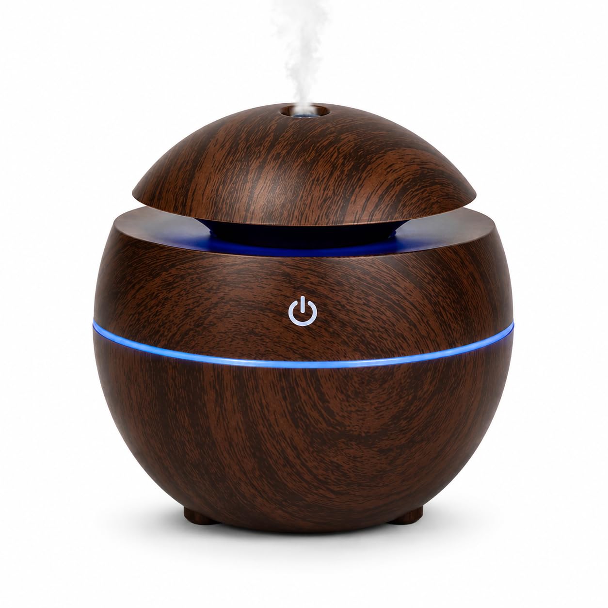 Ultrasonic Aroma Humidifier 130ml USB Essential Oil Diffuser with 7 Color LED Light, Cool Mist Air Humidifier for Home, Office, Bedroom, Yoga, Spa & Car (Wood Grain)-image-43