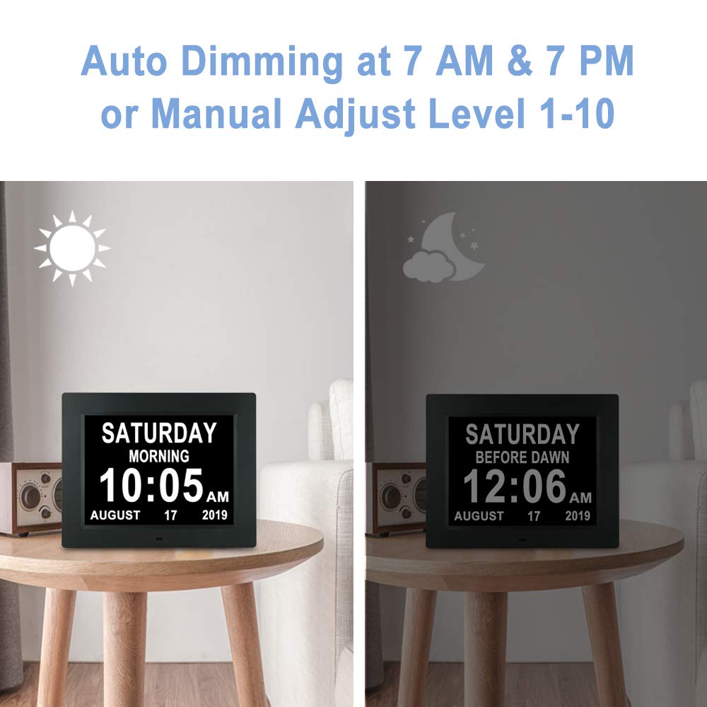 Buy aowasi digital clock large display with date and day of week 8