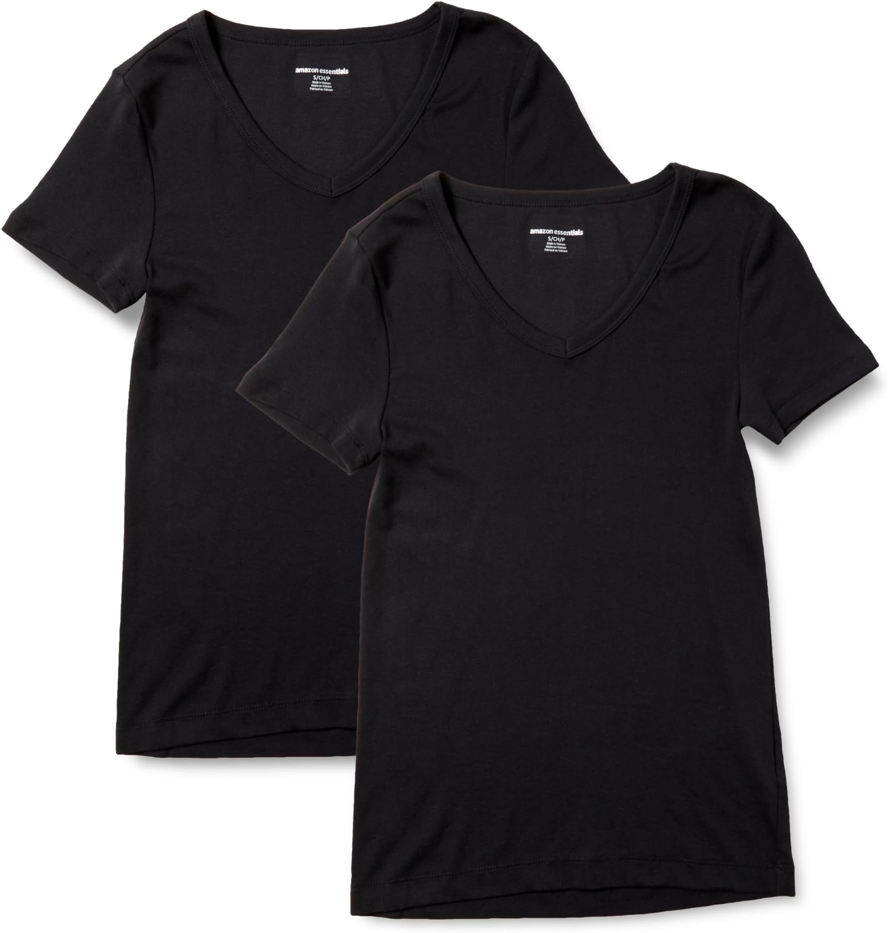レディース Tシャツ Vネック スリムフィット 半袖