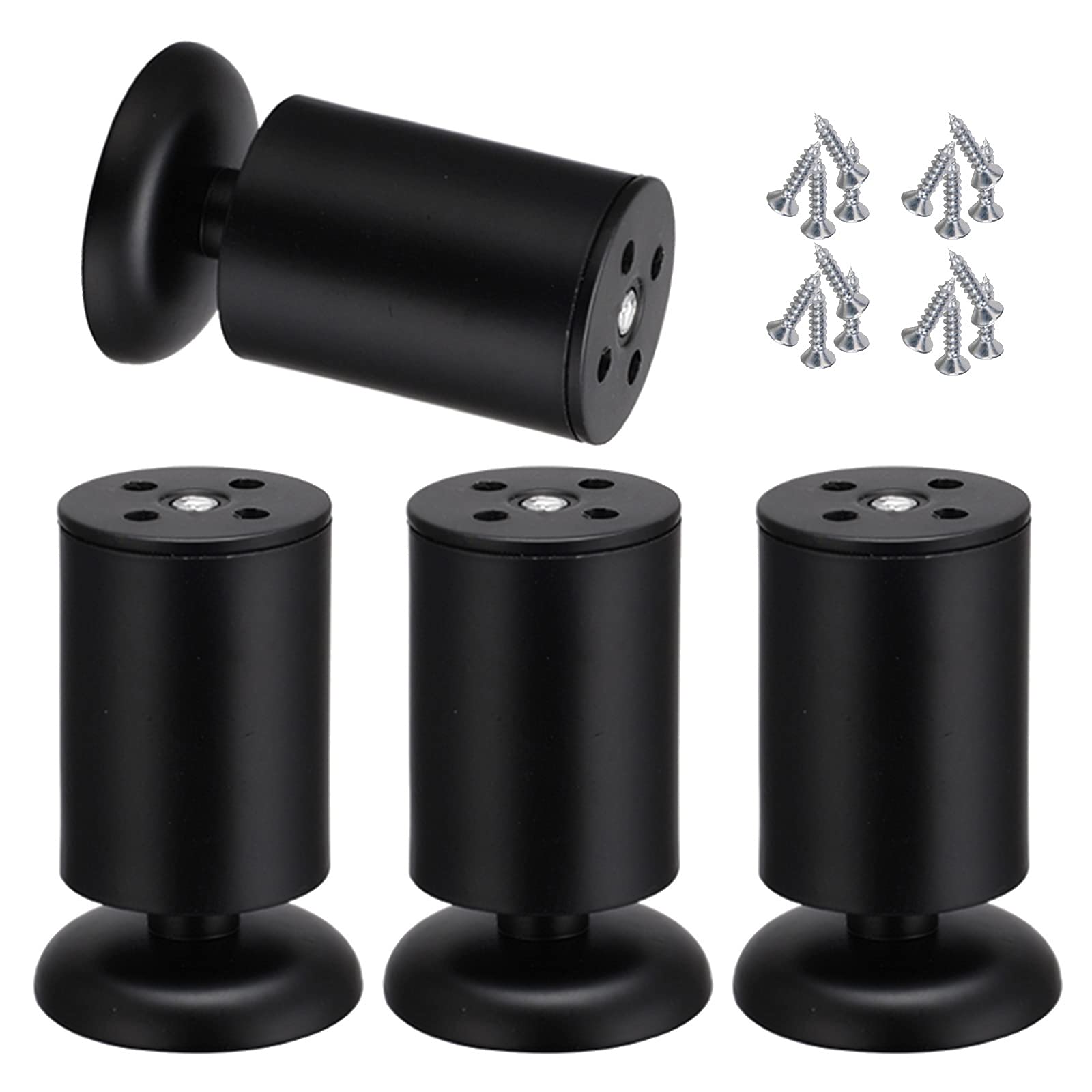 4 Pcs Pieds De Meubles, 10cm Pieds De Meubles Réglables, Pieds D