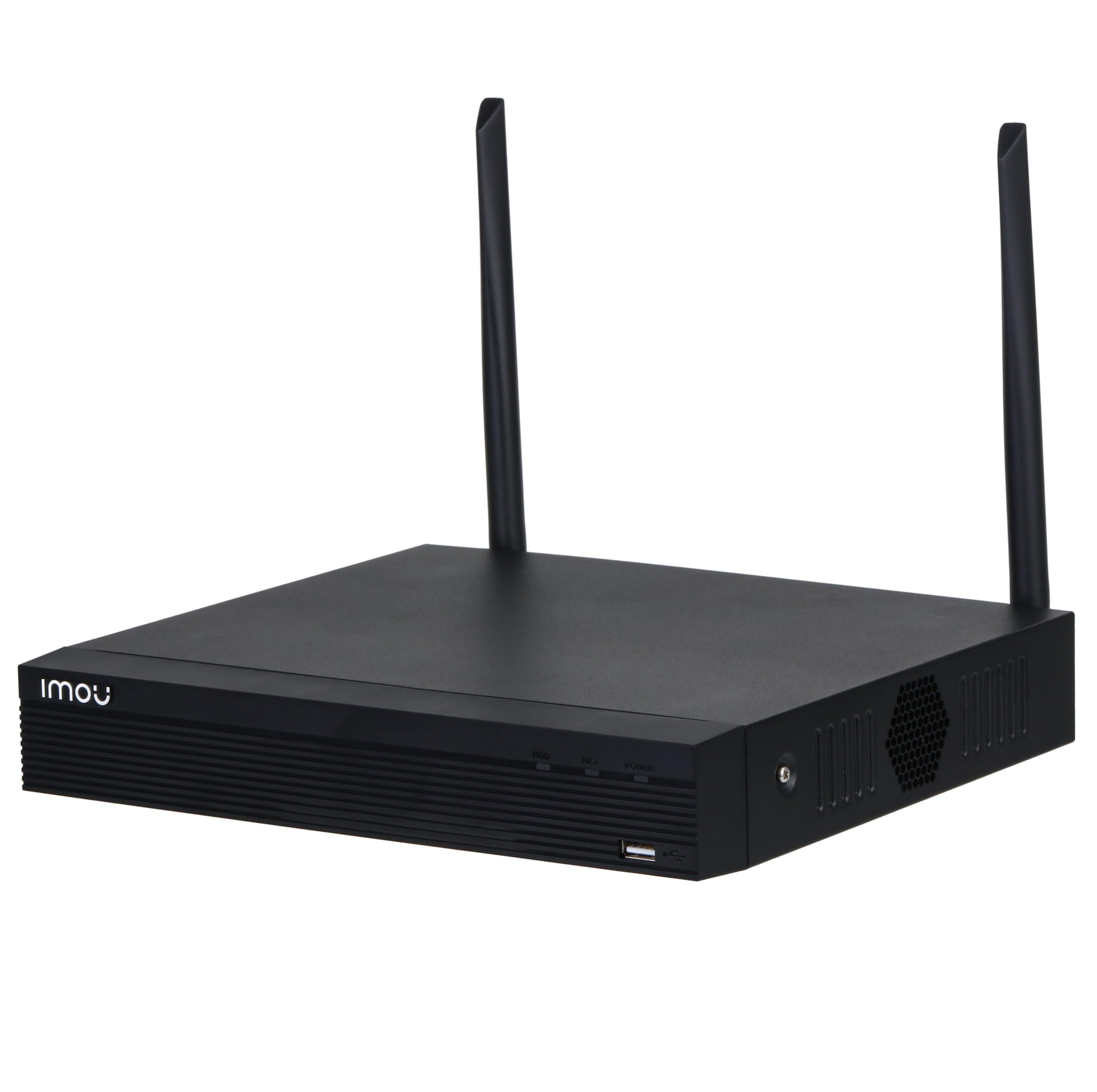 IMOU NVR 8 canali Wi-Fi. Registratore Continuo con predisposizione HDD Fino a 8Tb. Uscita Video HDMI e VGA. H.265. Portata Wi-Fi Fino a 100mt in Campo Aperto. WiFi 2x2 Mimo.