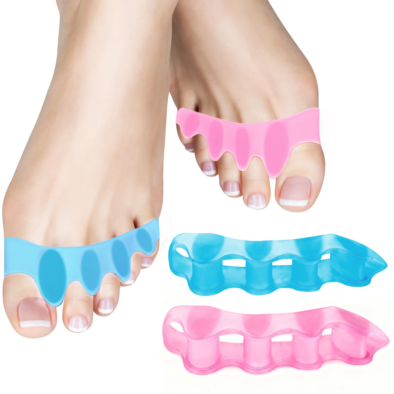 Soft Gel Toe Separators for Pedicure - SUNFATT -12 Soft Gel Toe Separators for Pedicure - SUNFATT -12