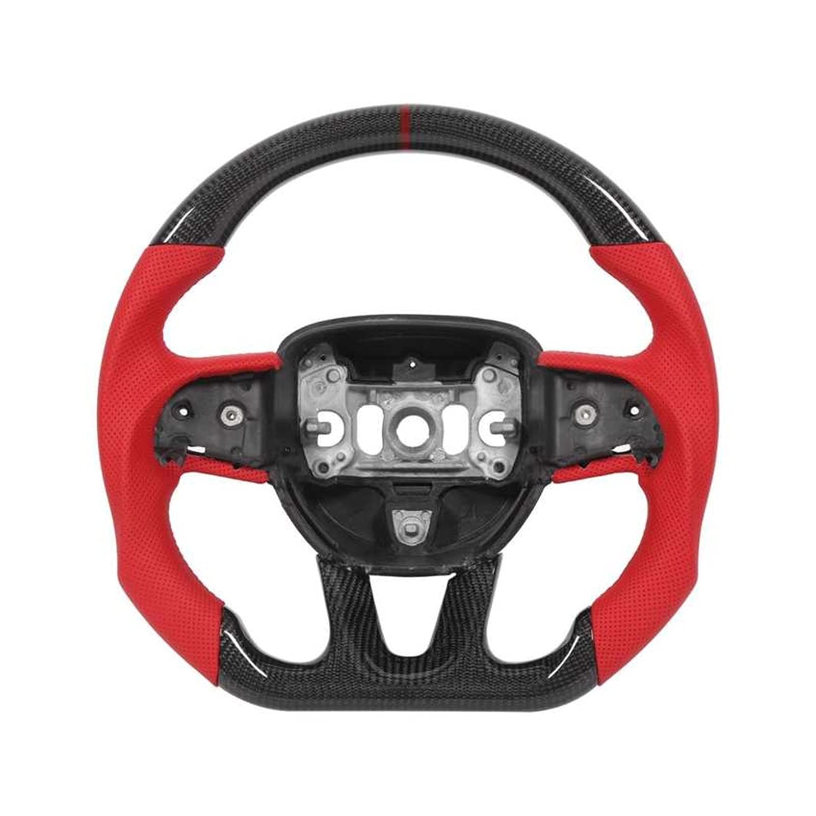 Buy XHL Car turntable Custom Carbon Fiber Steering Wheel Red Nappa