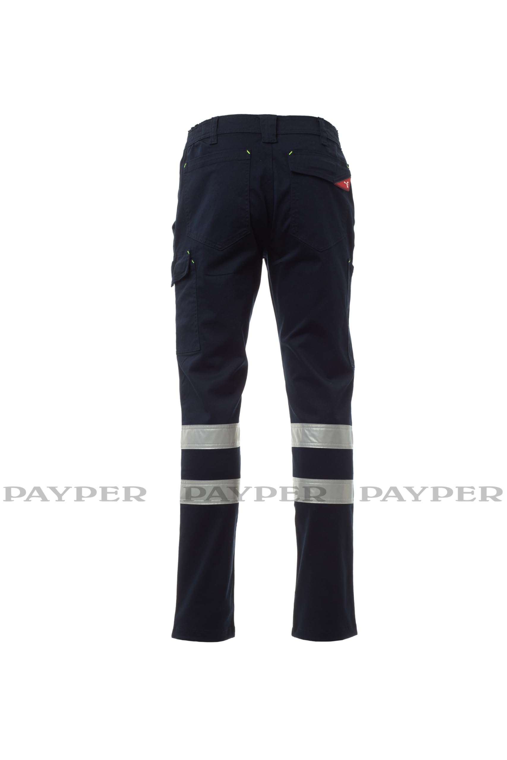 PAYPER Power Stretch Reflex Unisex Hose mit Reflexstreifen Marineblau Gr. L