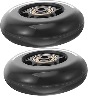 BIUDECO Rodízios 2 Pçs Rodízio De Poliuretano Pu Roda De Skate Pu Roda De Skate Substituível Sapato De Patinação Roda De Rolo Para Ao Ar Livre Rodas De Skate Pu Rodas De Skate Polia De