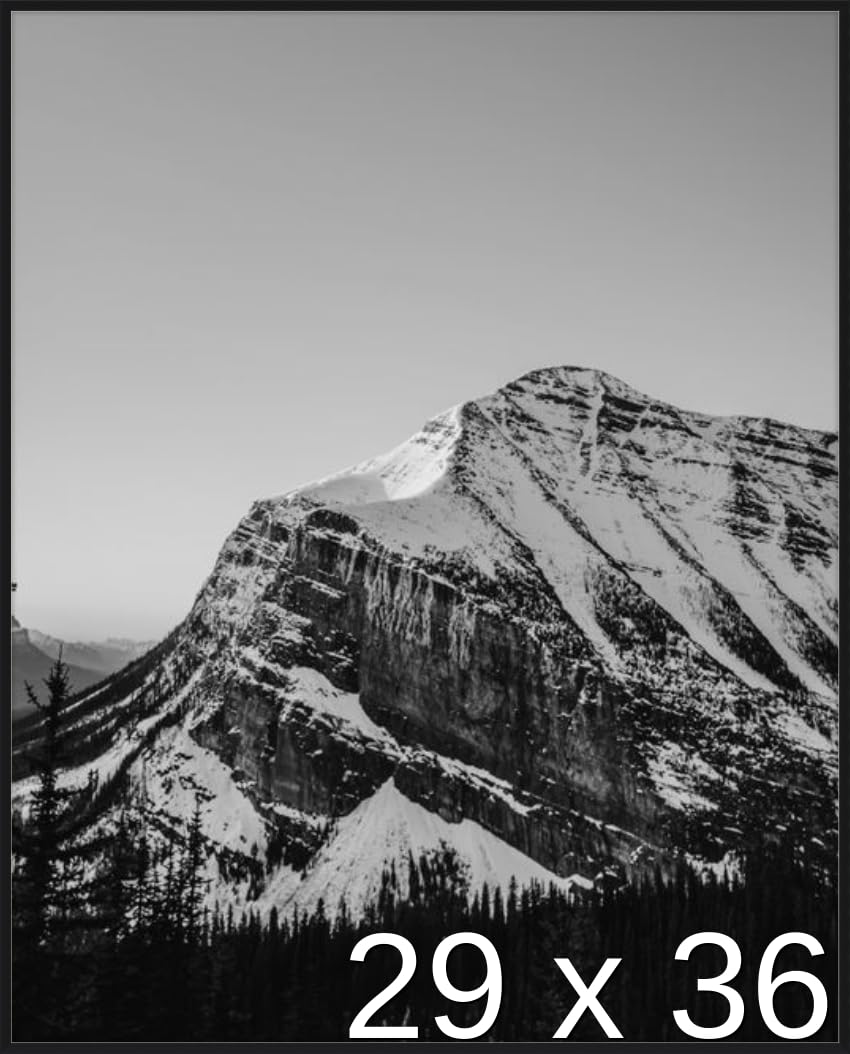 Frame It Easy 29 x 36 1/8 Satin Black Metal Frame (Ashford) 29x36.1 inches