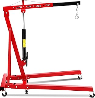 Heavy-Duty 2 Ton (4400 LBS) Hydraulic Folding Engine Hoist/Cherry Picker
