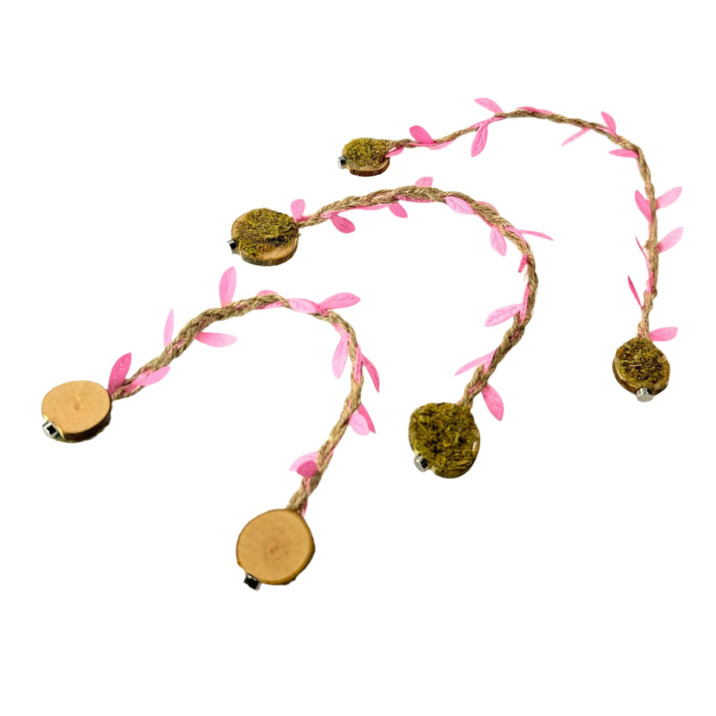 Opus Vita Jumping Spider - Rope bridges with Twine - Spider Enclosure Decor - Professionally made to cleverly attach to your Insect Enclosure Natural Twine/Green Single — view 14