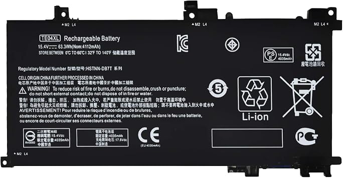 TE04XL Battery for HP Owmen 15-ax20015-ax250wm 15-ax210nr 15-ax243dx 15-ax256nr 15-ax252nr 15-ax220tx 15-ax220tx;Pavilion 15-bc20015-bc204nf and More 905175-271 2C1 905277-855 HSTNN-DB7T