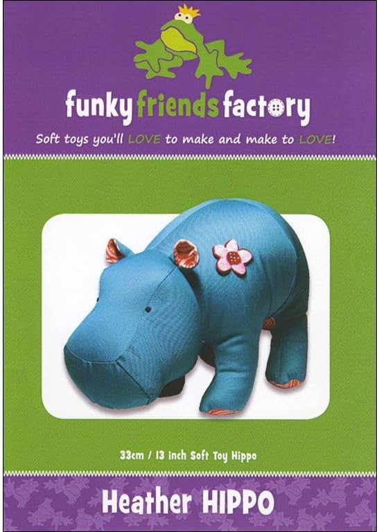 Funky Friends Factory Heather Hippo Sewing Pattern