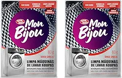 Limpa Máquina De Lavar Roupas Mon Bijou Sachê 80g - 2 Unid