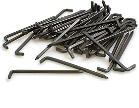 Design61 50x Console Hooks Steel Hooks Square Wire Diameter 2.2 x Length 30 mm Made of Iron