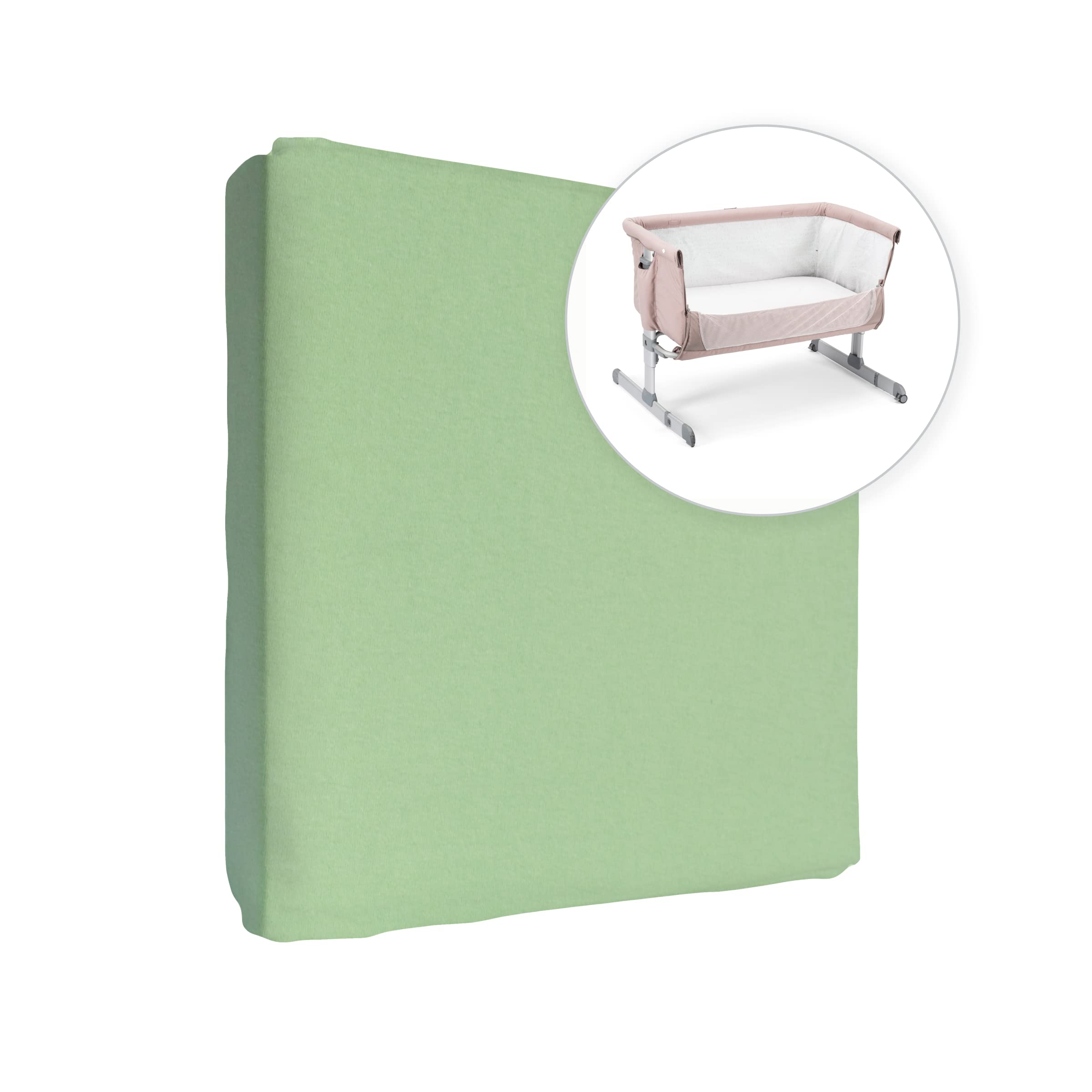 2x Lenzuola In Jersey 100% Cotone Con Angoli Elasticizzati Per Lettino Da 160x80 Cm (rosso