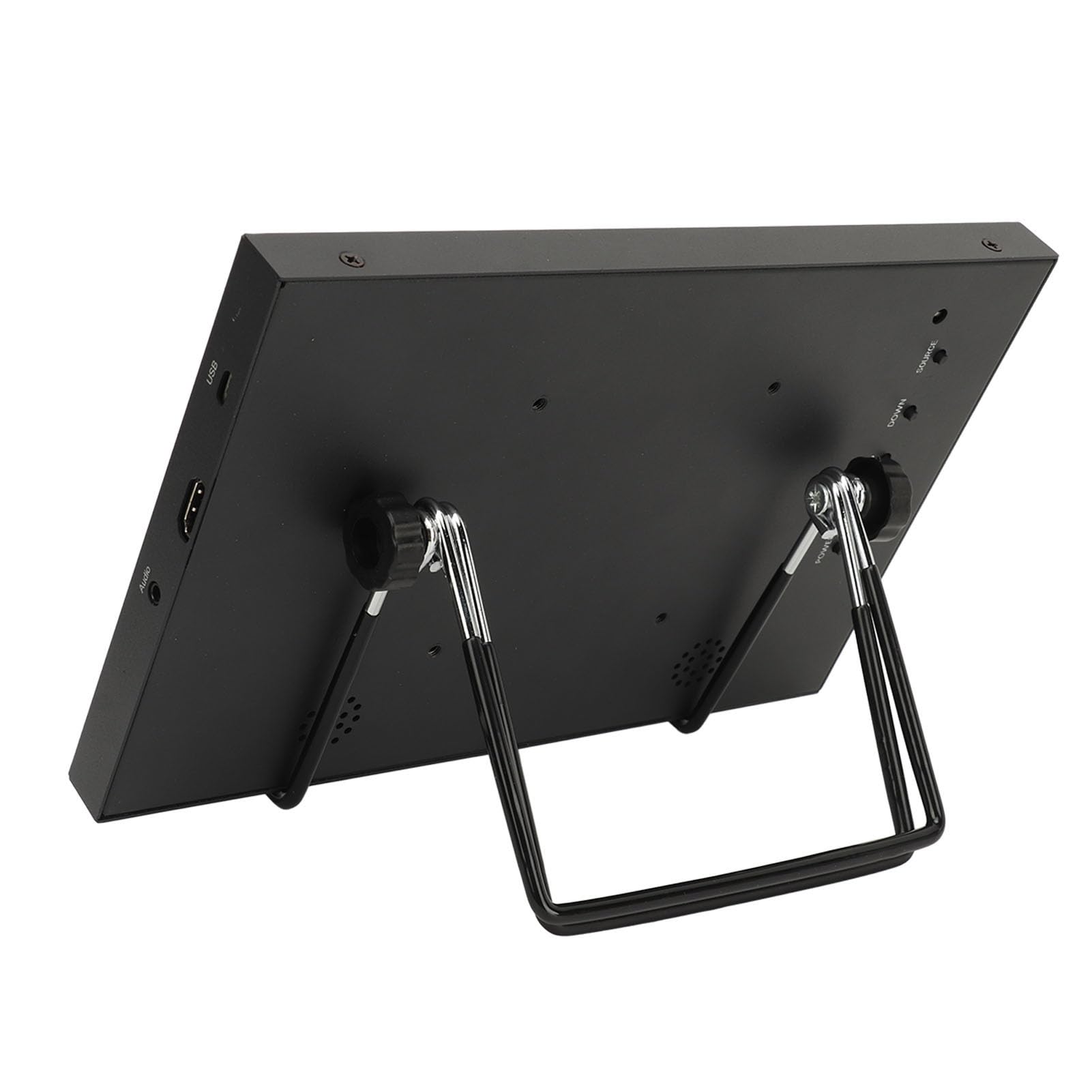 Elprico Schermo IPS da 10 Pollici Mini Monitor con Angolo di Visualizzazione a 178 °, Multimedia HD per DVR da Gioco, Lavoro per Uffici dello Schermo a Specchio, Altoparlanti Integrati,