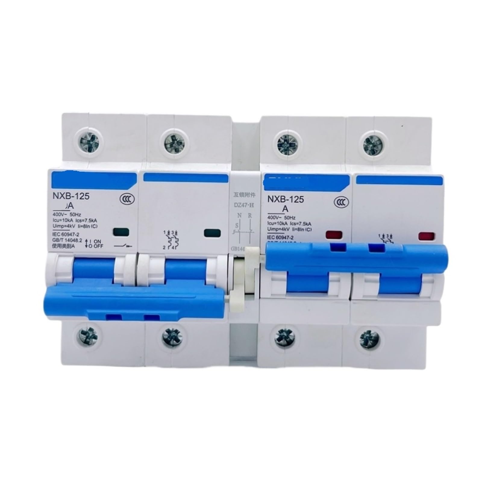 Interruptor de Conmutación de Bloqueo de Conversión de Potencia Doble Interruptor de Aire 220 V Disyuntor 80 A 100 A 125 A (125A)